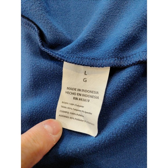 WOMEN'S BEBE SPORTS ATHLETIC JACKET- BLUE WITH PINK & WHITE ARM STRIPES -CUTE! - Picture 9 of 9